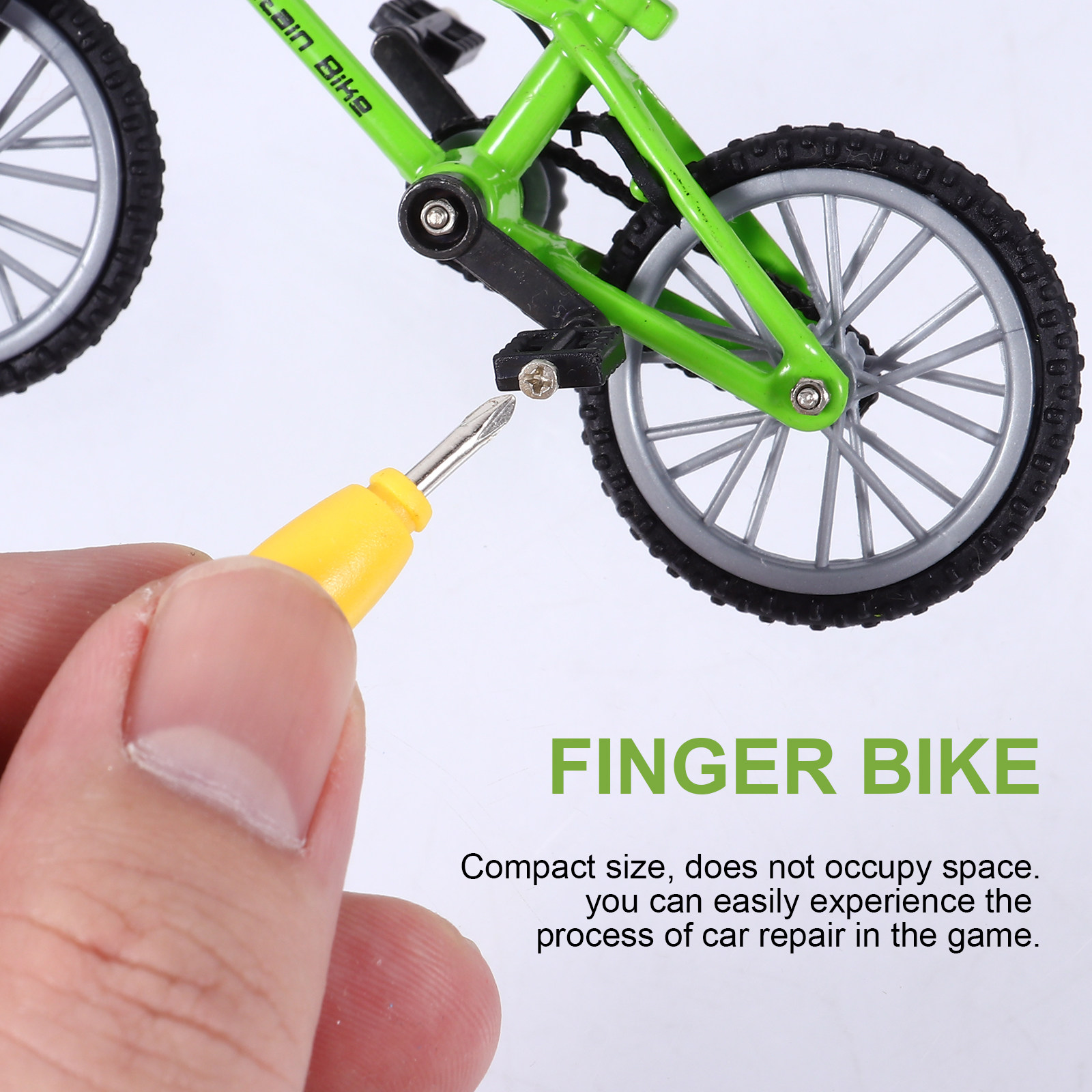 Mountain Biking Game - 1Set Finger Bike Desktop Mini Alloy