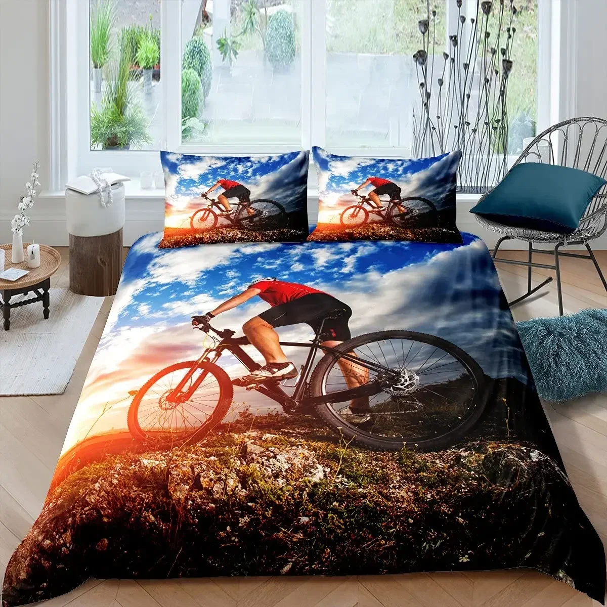 Mountain Biking Game - Fiets Mountainbike Sport Game Tie Dye