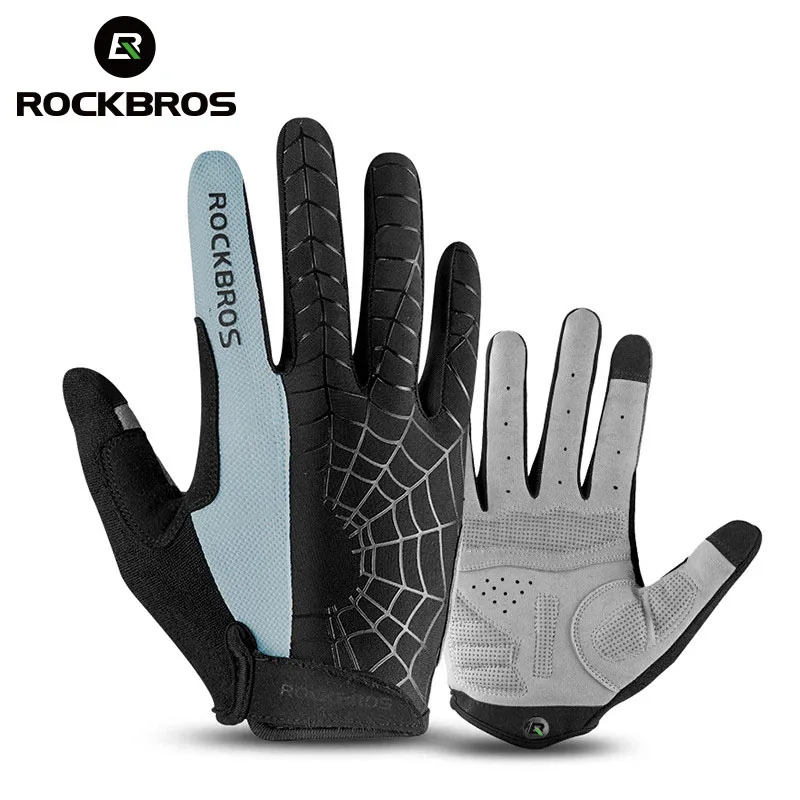 Mountain Biking Gear For Men - ROCKBROS Lente Fietshandschoenen Volledige Vinger Ademend