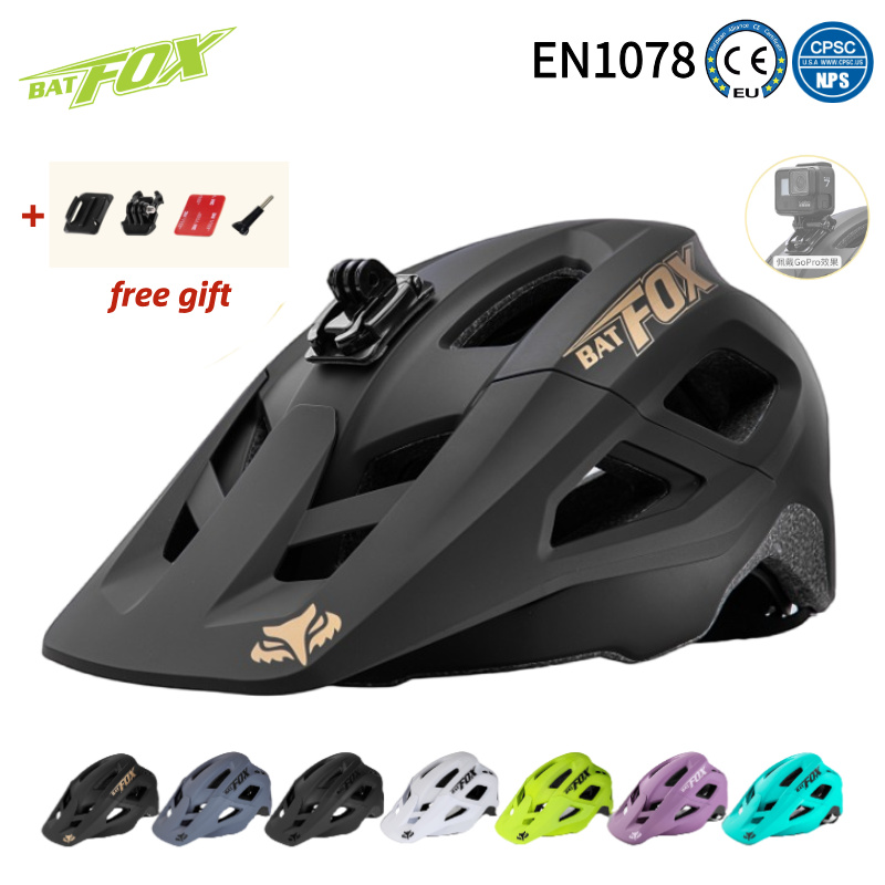 Mountain Biking Gear For Men - BATFOX Mountainbikehelm Kan een sportcamera installeren