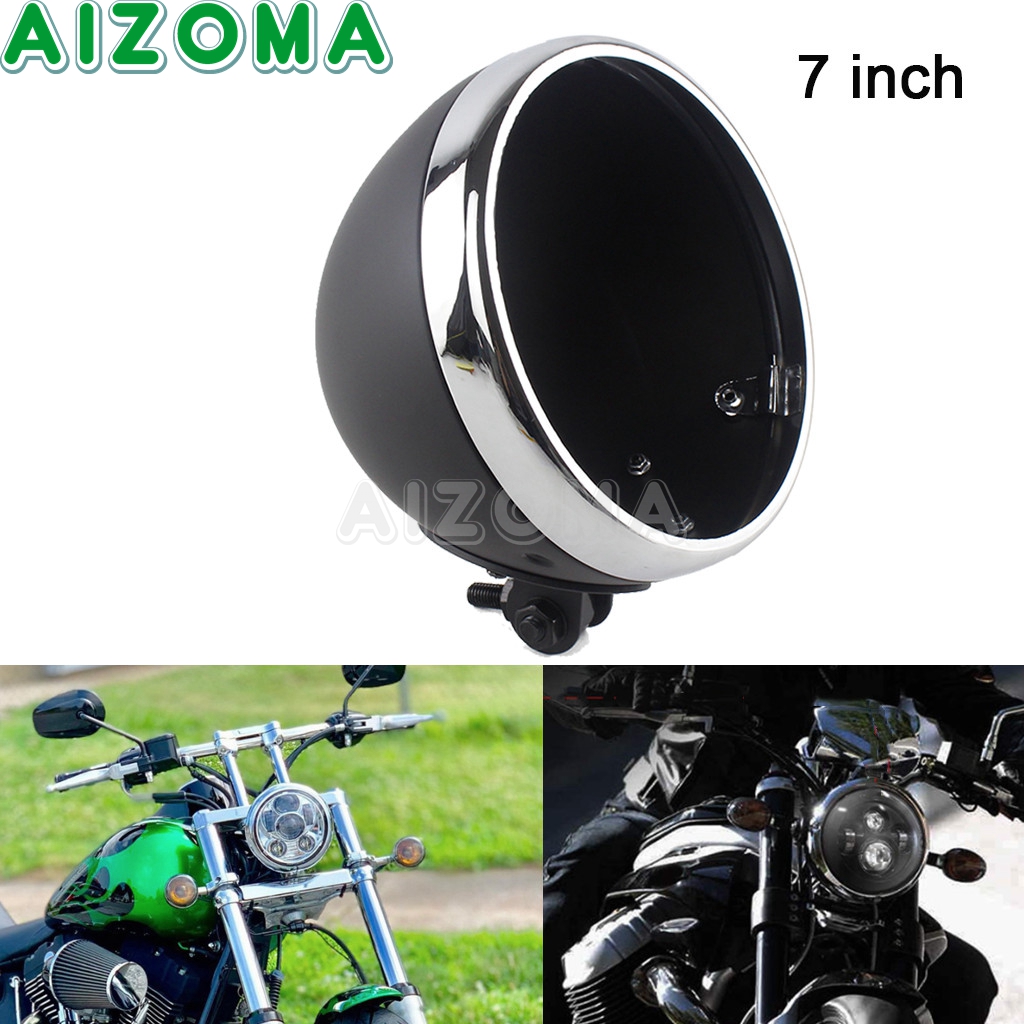 Mountain Biking Derby - Universele motorfiets retro lichtemmer 7 inch