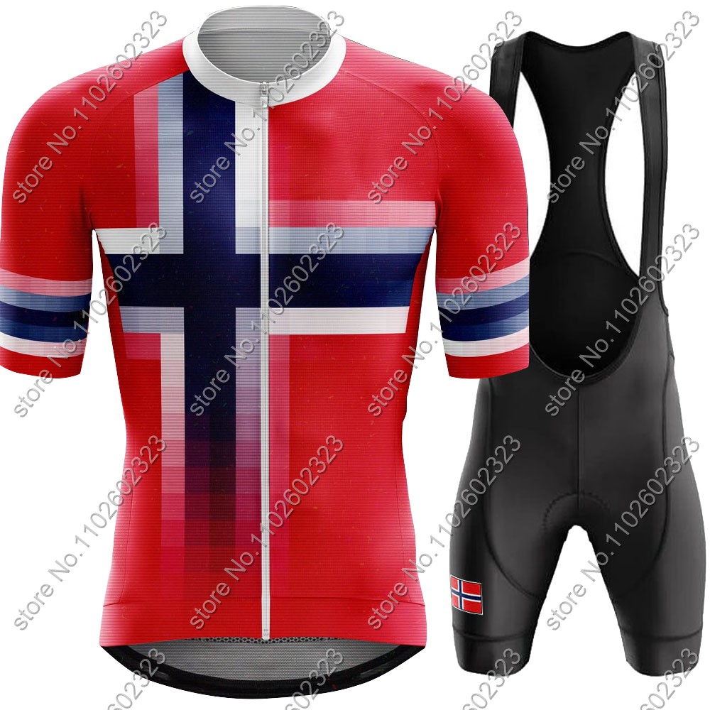 Mountain Biking Apparel - 2024 Norway Fietsshirt Nationale Team Set