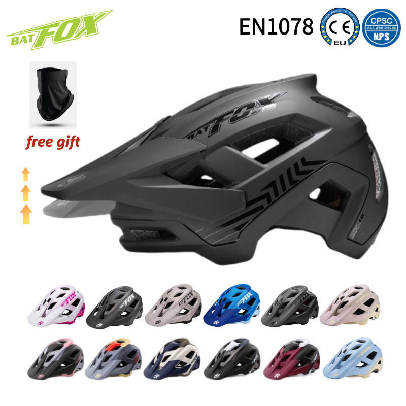 Mountain Biking Gear For Men - BATFOX Mountainbikehelmen Verstelbare off-road Lichtgewicht Buitensporten