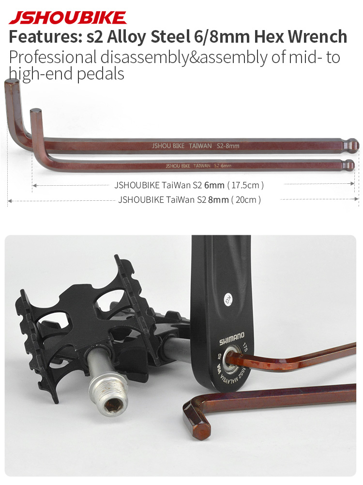 JSHOUBIKE 6/8/15mm fietspedaal - Mountain Biking Apparel recensie en prijs
